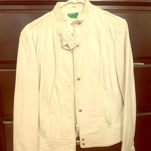 100% leather jacket from Benetton